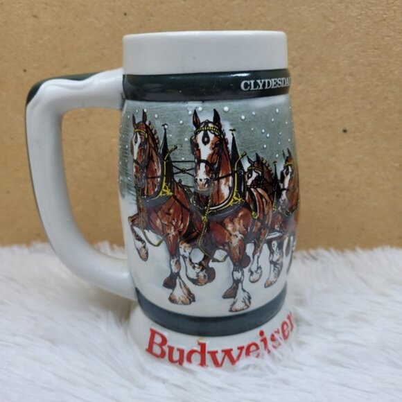 Budweiser 50th Anniversary Clydesdales Beer Stein Vintage - Picture 1 of 8
